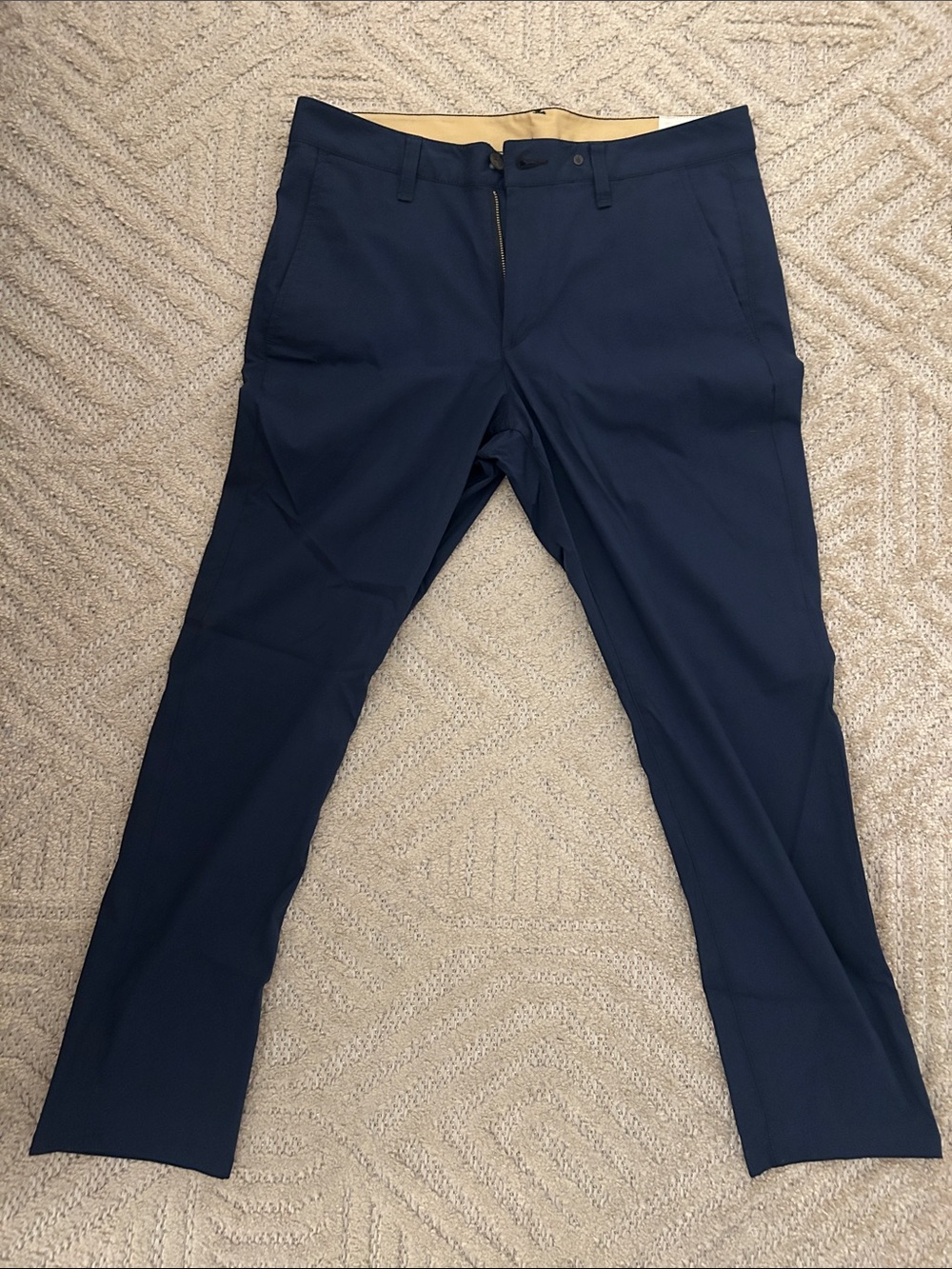 rag & bone Men's Nylon and cotton Navy pants
